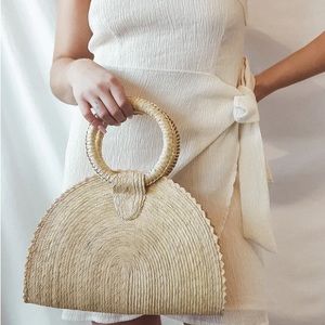 Lulu’s Resort Bound Beige Woven Straw Tote Bag